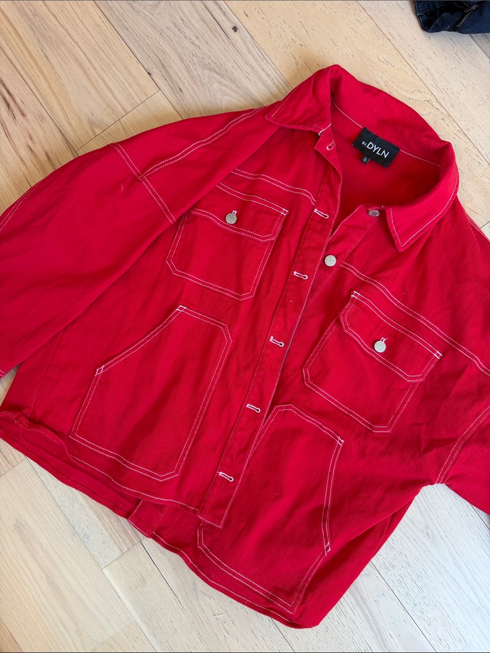 DVLYN Red Women's Denim Jacket